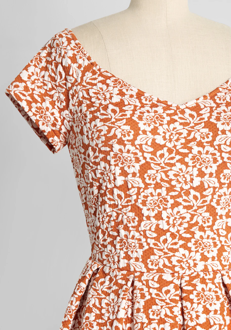 Eyes From Across the Room Fit and Flare Dress - Olabens