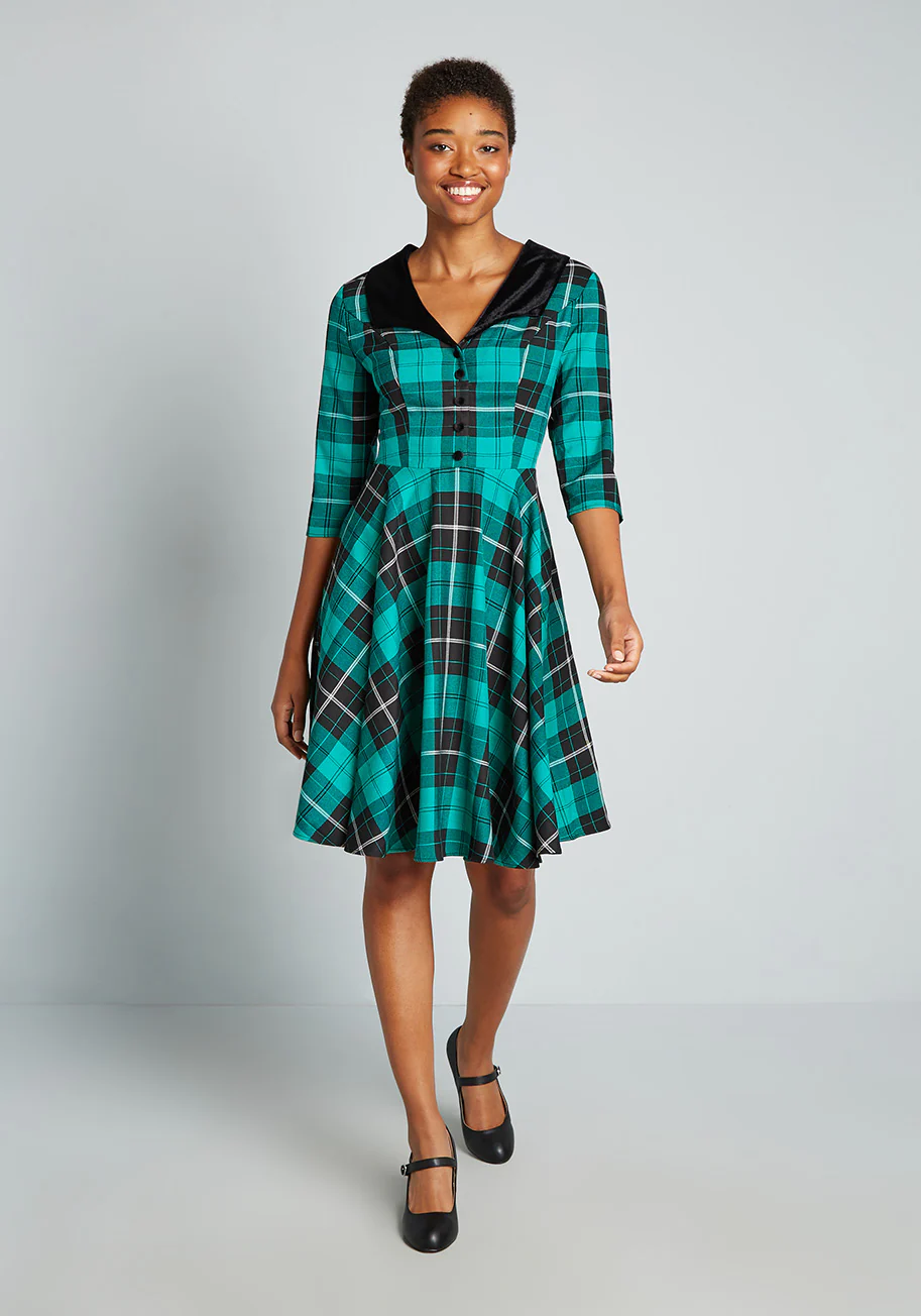 Soda Shop Bop Swing Dress - Olabens