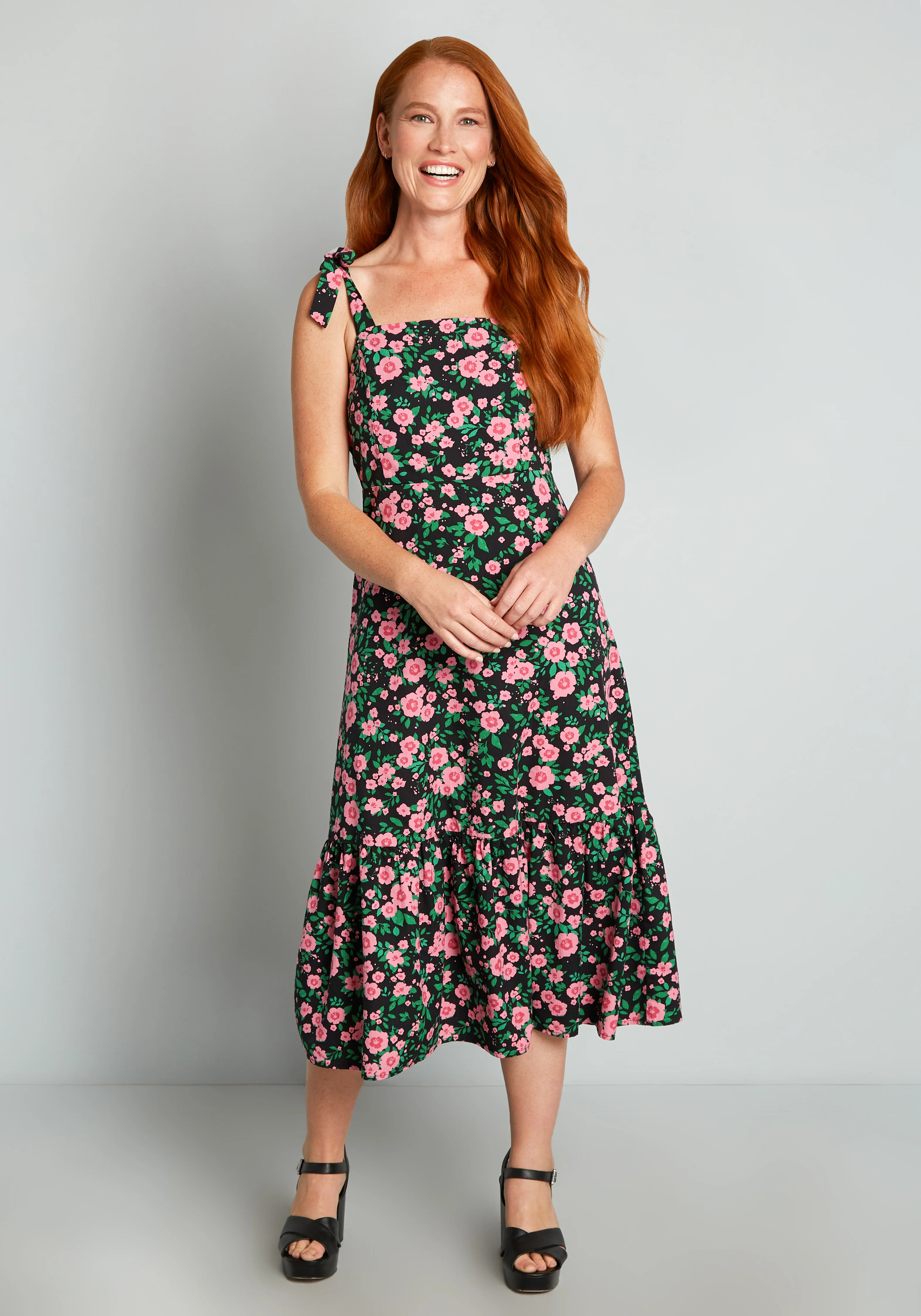 Ka-Bloom! Midi Dress - Olabens