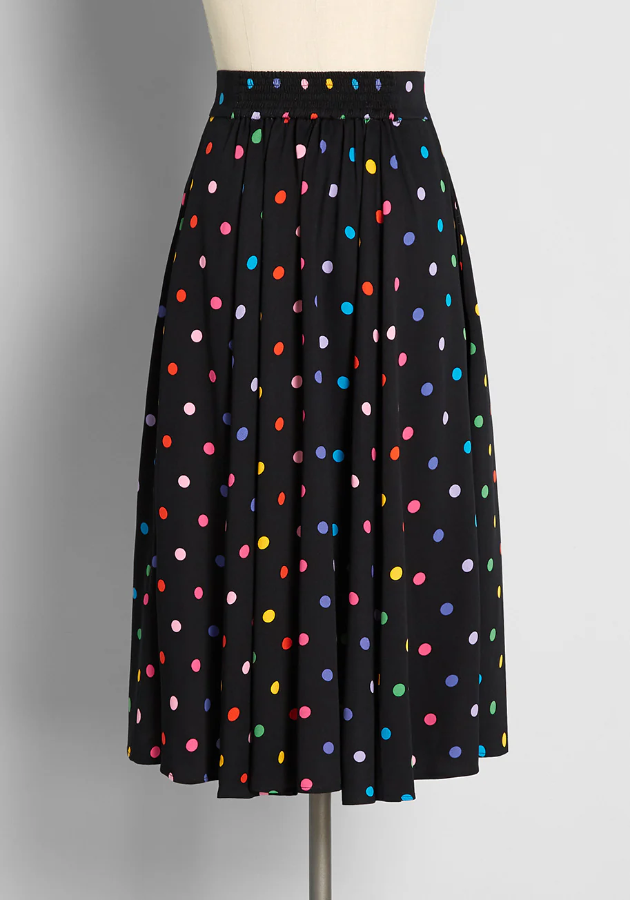 Rainbow Revival Midi Skirt - Olabens