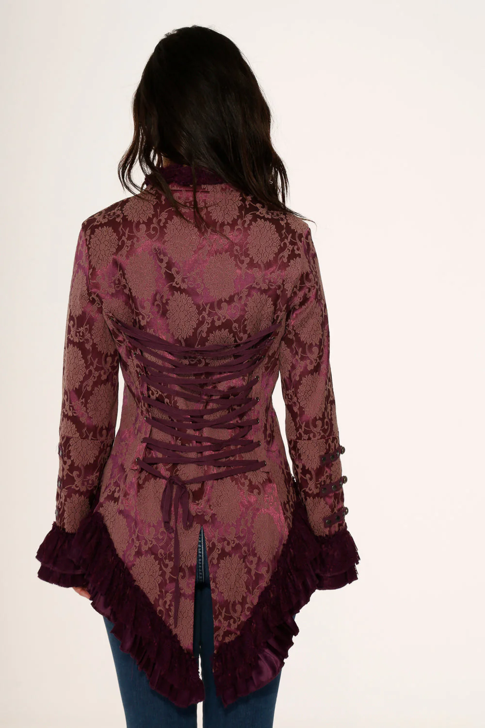 Purple Victorian Tailed Jacket - Olabens