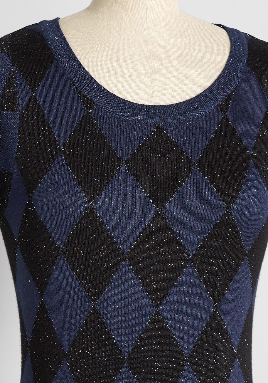 Savor The Shimmer Short Sleeve Sweater - Olabens