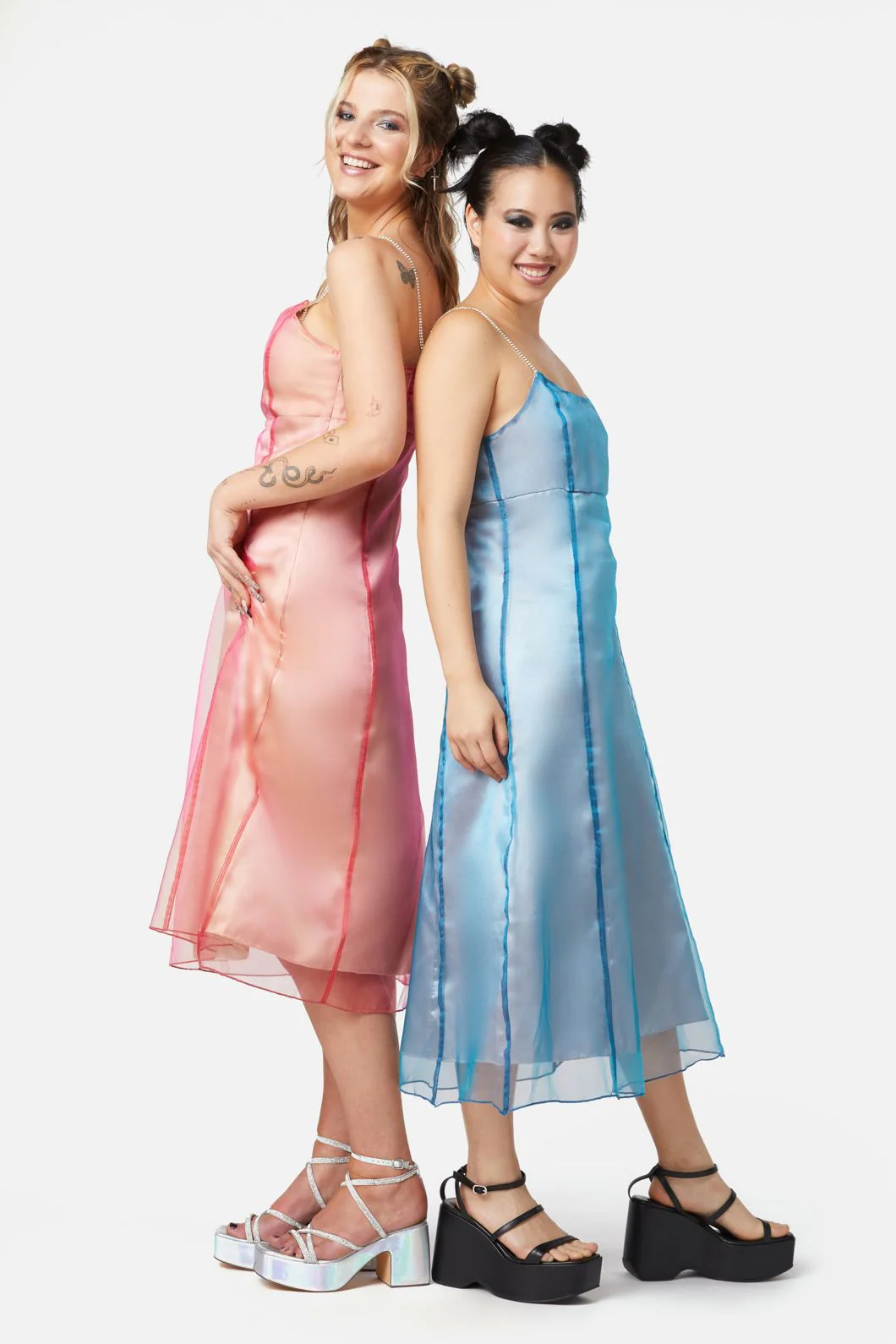 Holographic Sheer Dress - Olabens