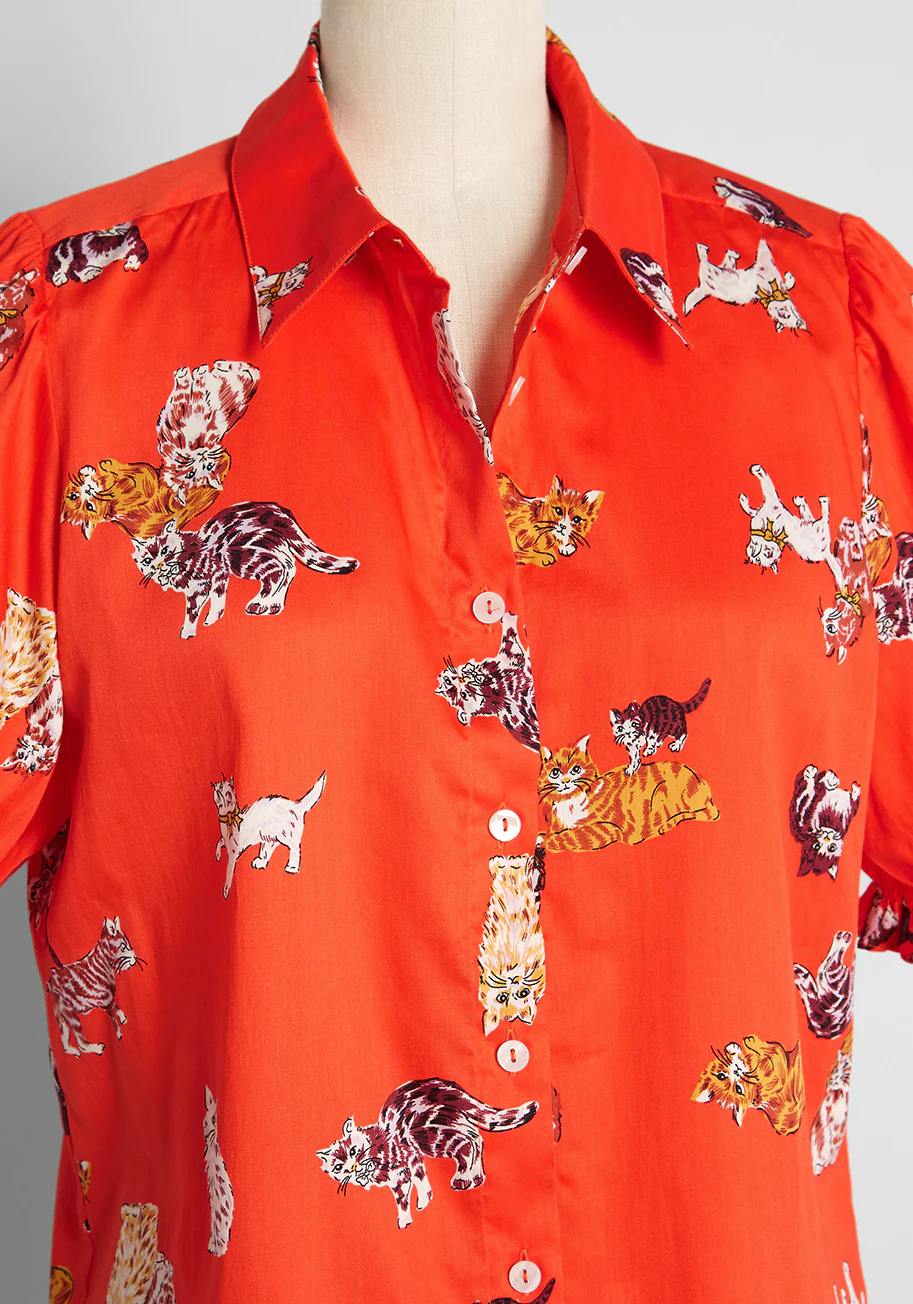 Brighter Days Puff Sleeve Shirt - Olabens
