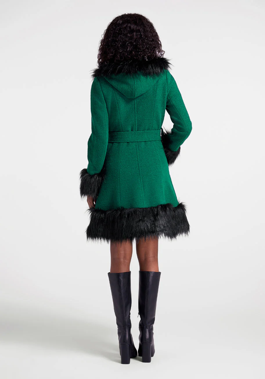 Woolen Wonderland Hooded Coat - Olabens