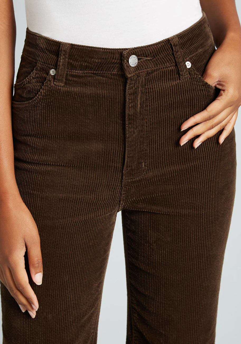 So Seventies Savvy Corduroy Flare Pants - Olabens