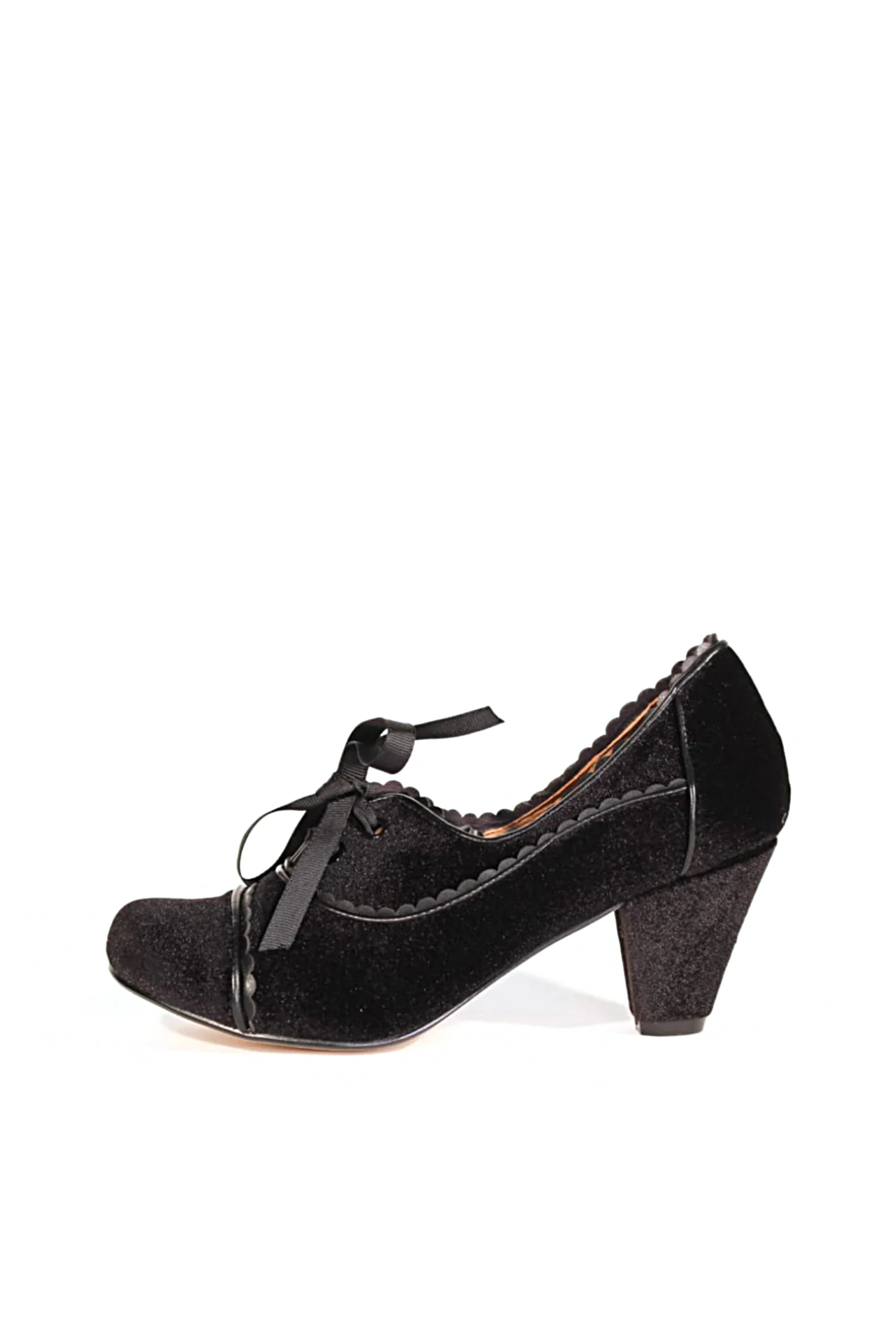 Madison Velvet Retro Heels - Olabens