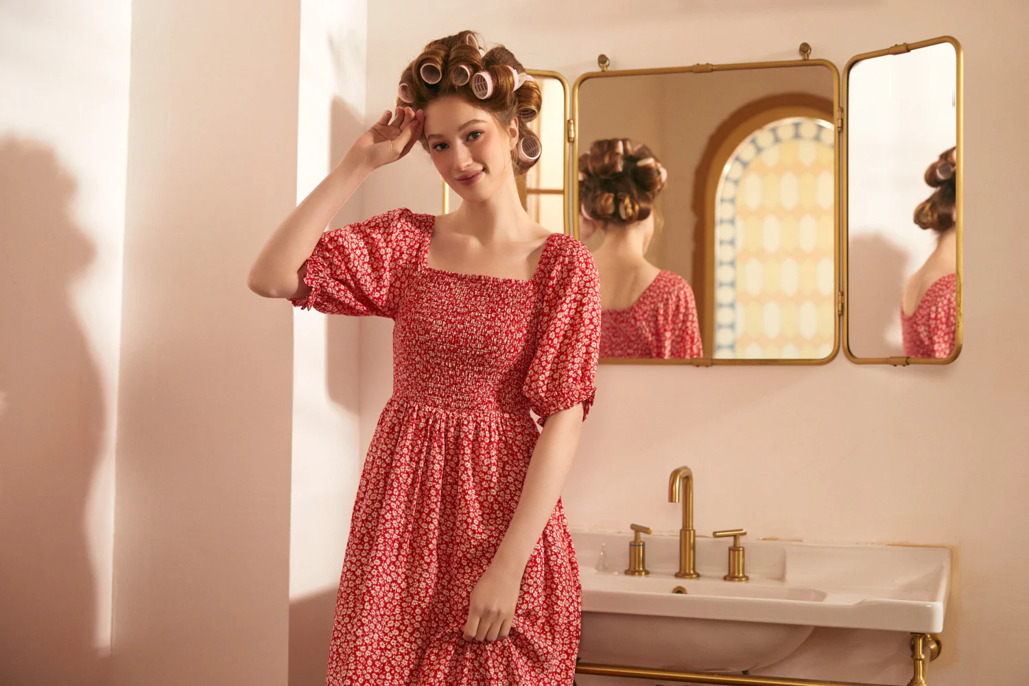 Lilting Love Short Sleeve Babydoll Dress - Olabens