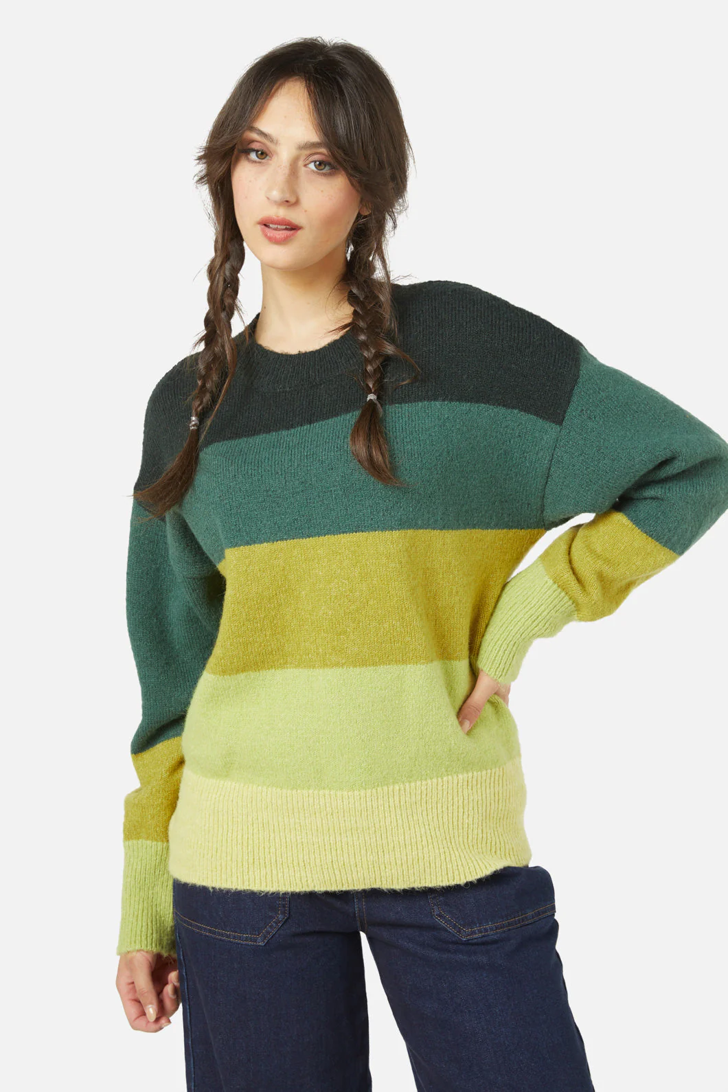 Iona Stripe Sweater - Olabens