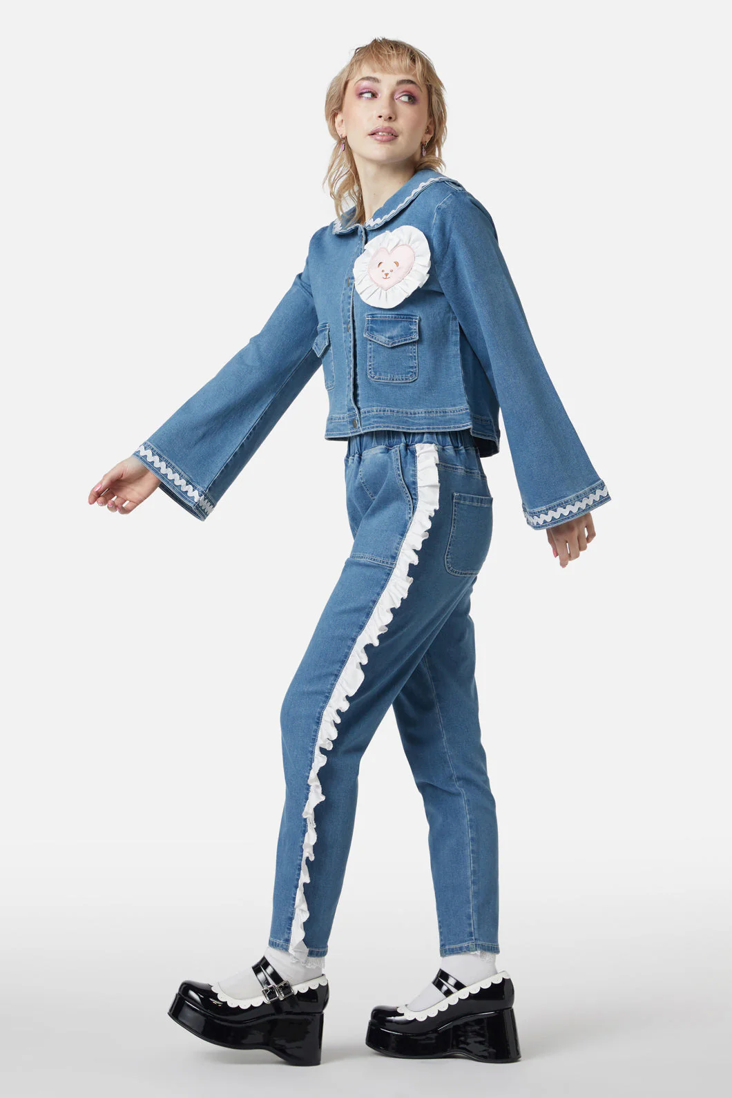 Sailor Teddy Denim Jacket - Olabens
