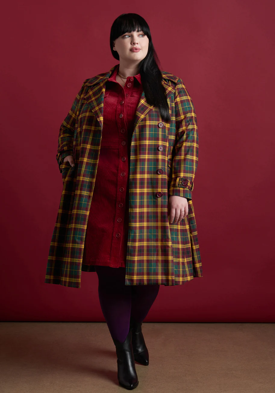 Skirting The Issue Trench Coat - Olabens