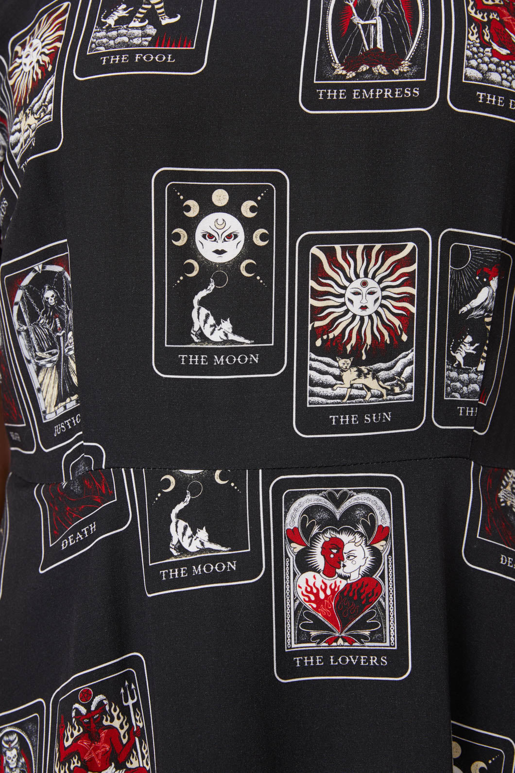 Tarot Spread Print Dress - Olabens