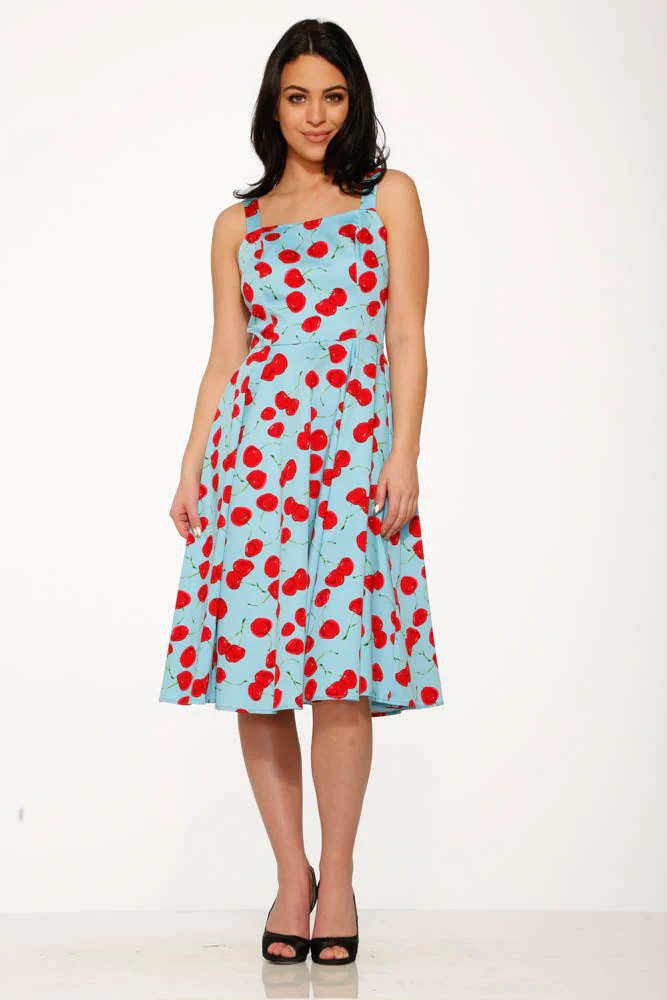 3466 Martina Cherry Swing Dress - Olabens