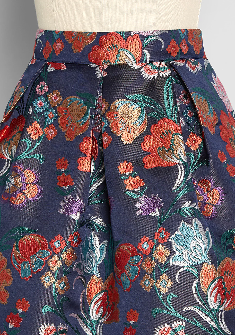 A Winsome Encounter A-Line Skirt - Olabens