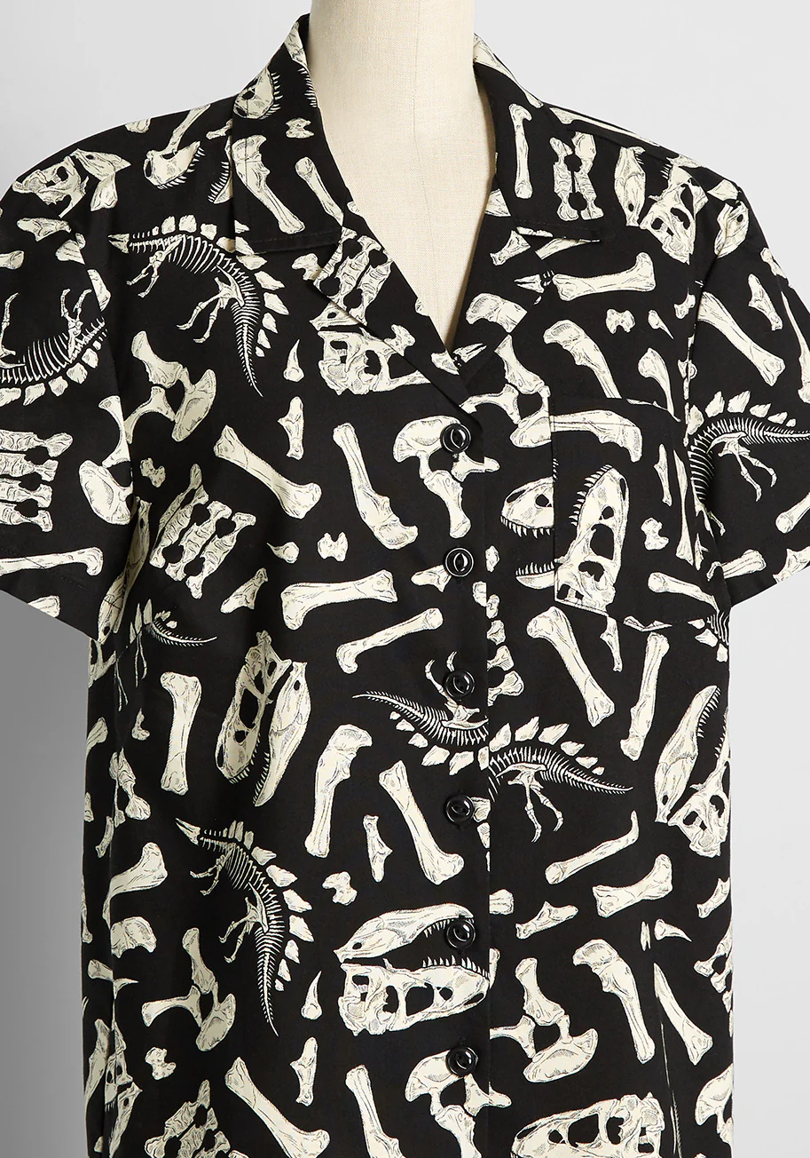 What's Buried Underneath Button-Up Shirt - Olabens