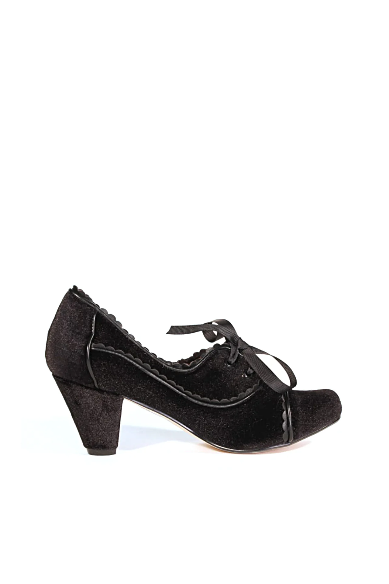 Madison Velvet Retro Heels - Olabens
