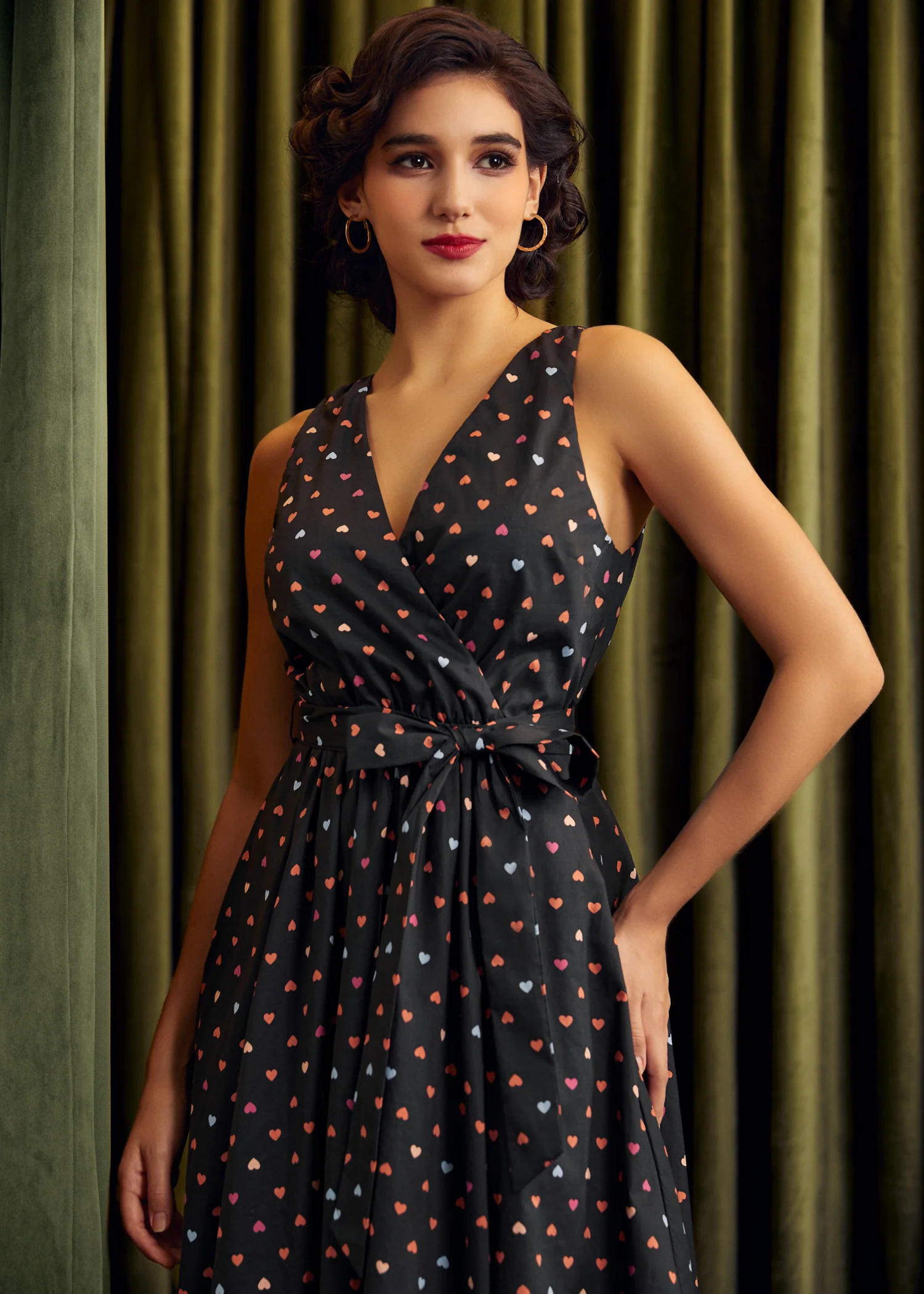 Instant Energy Faux-Wrap Dress - Olabens