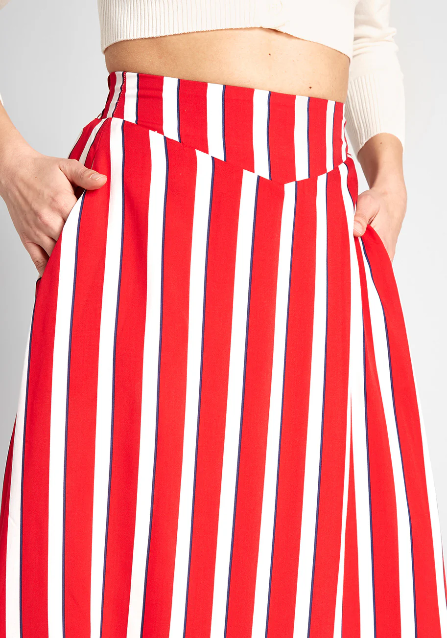 Isnyt X Collectif A Shore Thing A-Line Skirt - Olabens