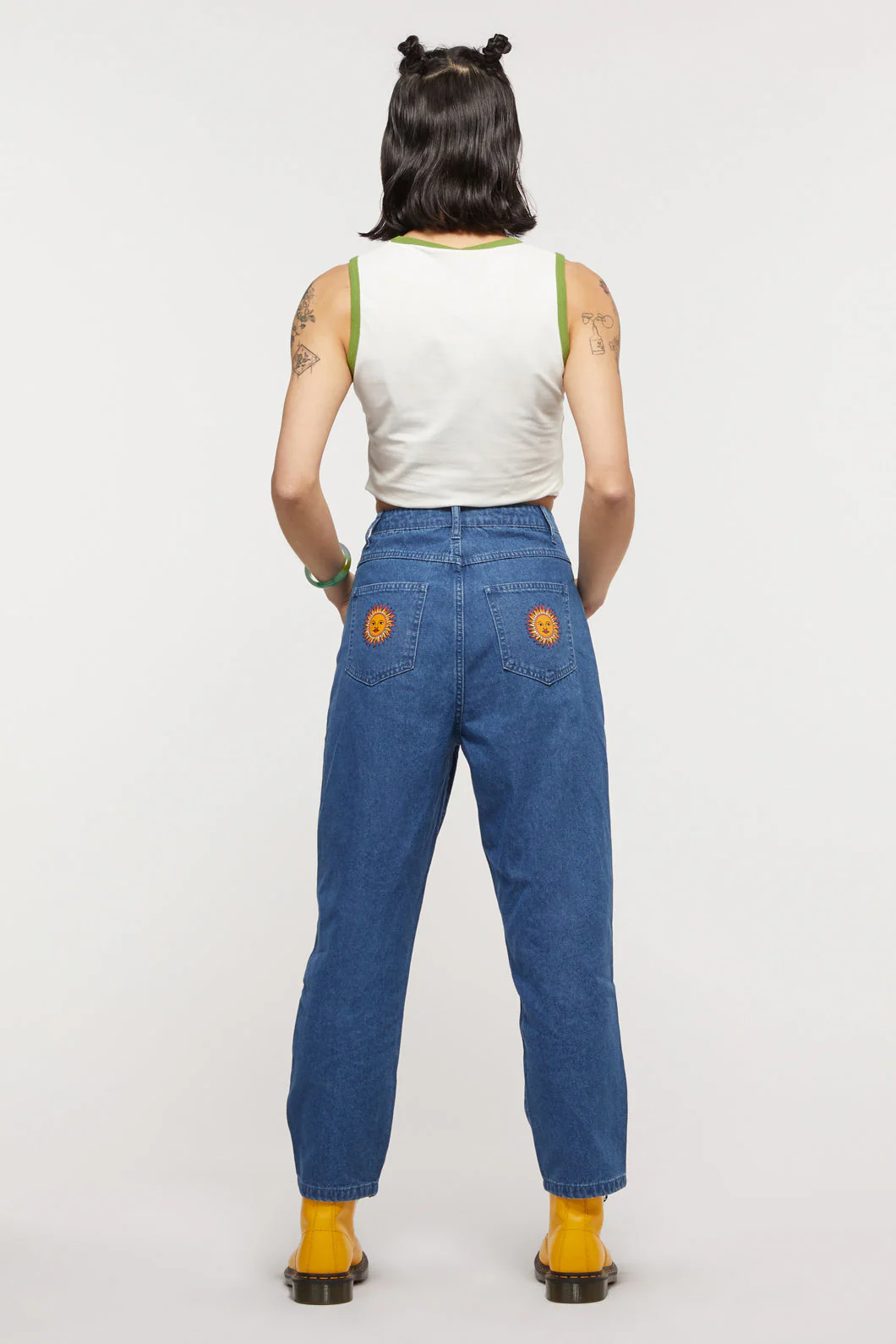 Denim Sun Print Jean - Olabens