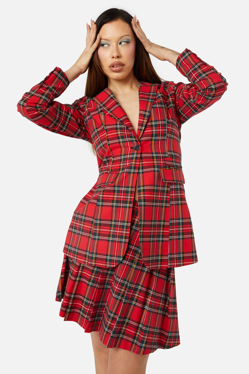 Chosen Tartan Blazer - Olabens