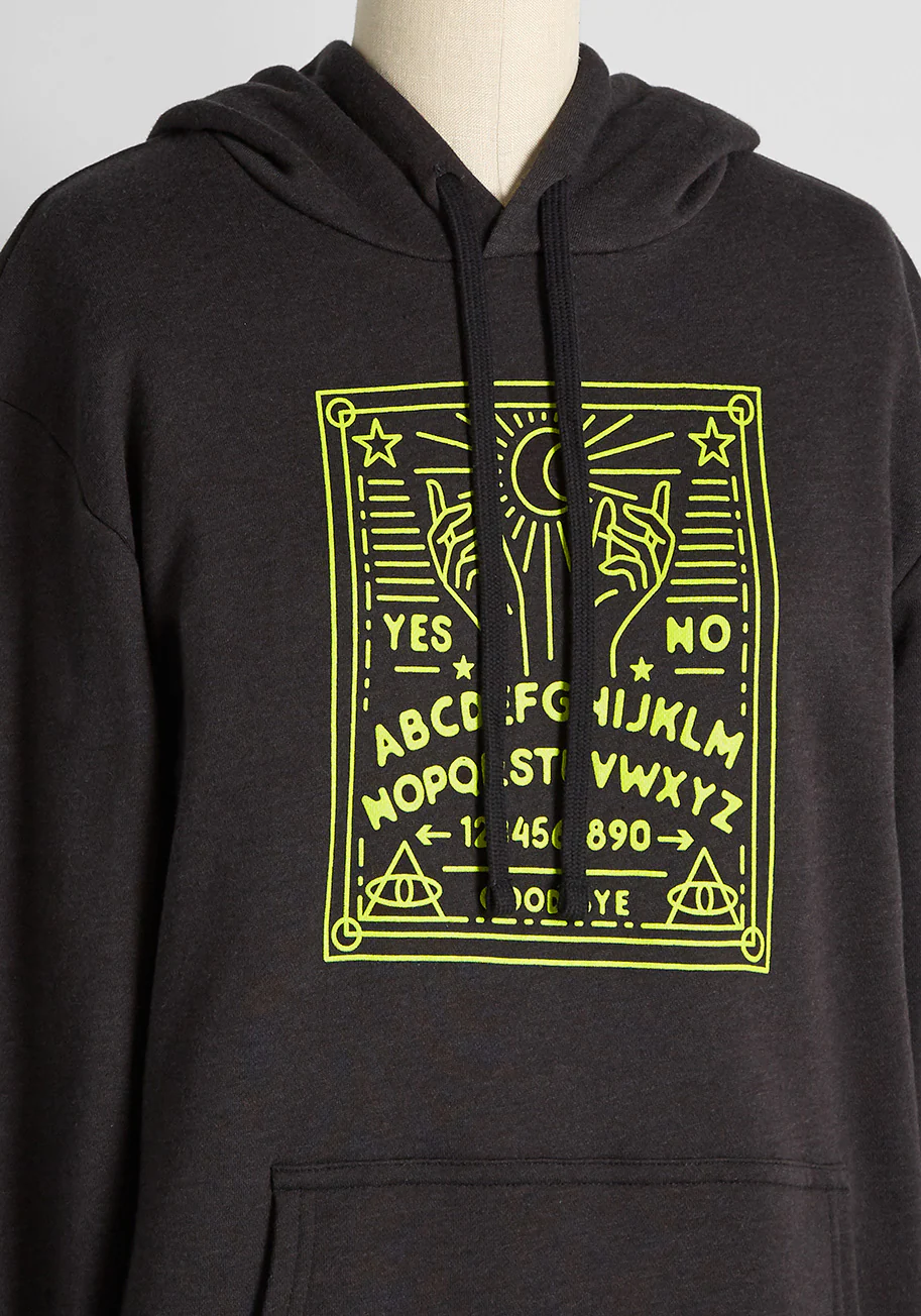 Signs Of The Mystical Graphic Hoodie - Olabens