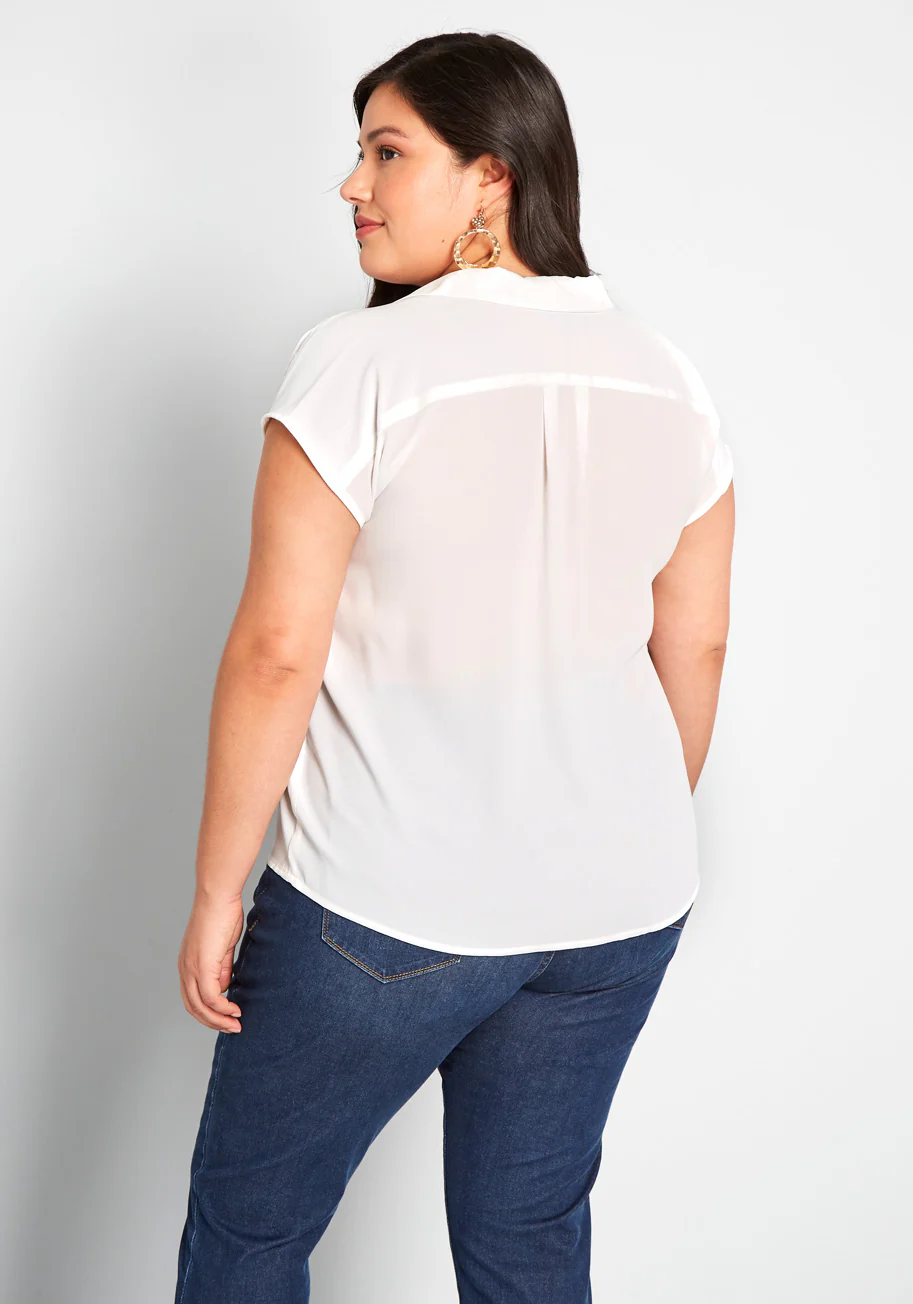 A Renewed You Short Sleeve Blouse - Olabens