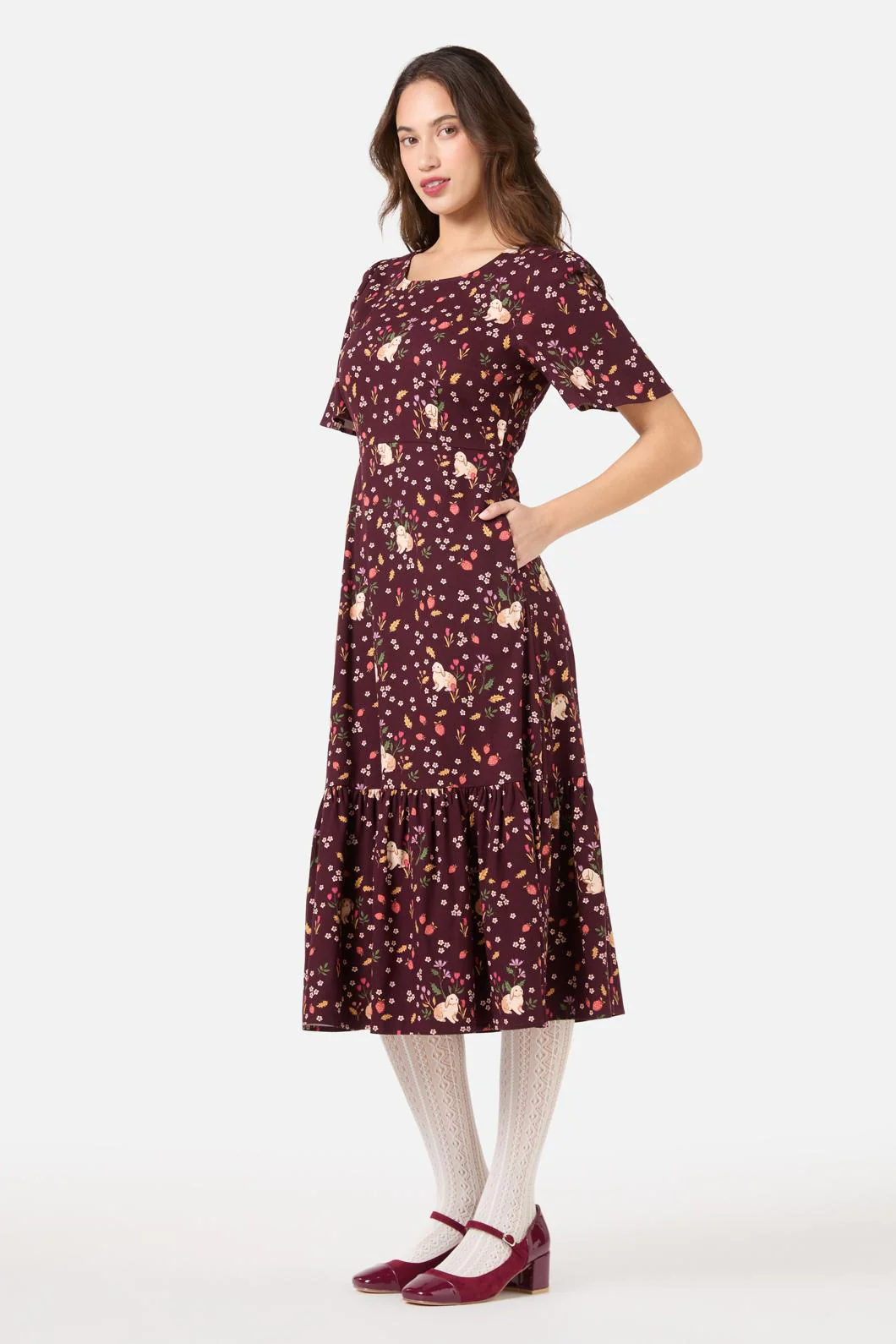 Coco Rabbit Midi Dress - Olabens