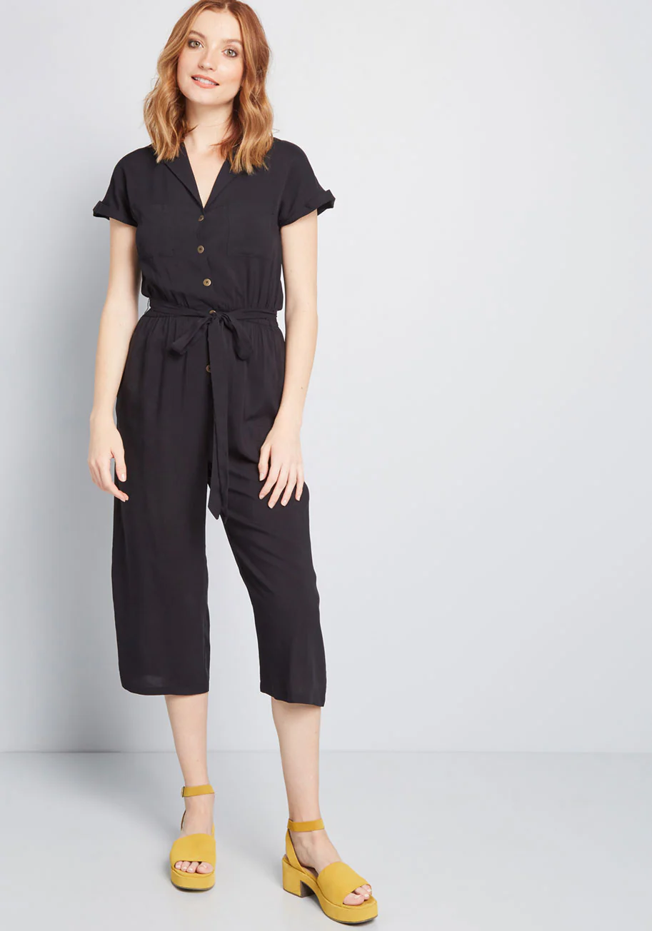 So Field With Joy Cropped Jumpsuit - Olabens
