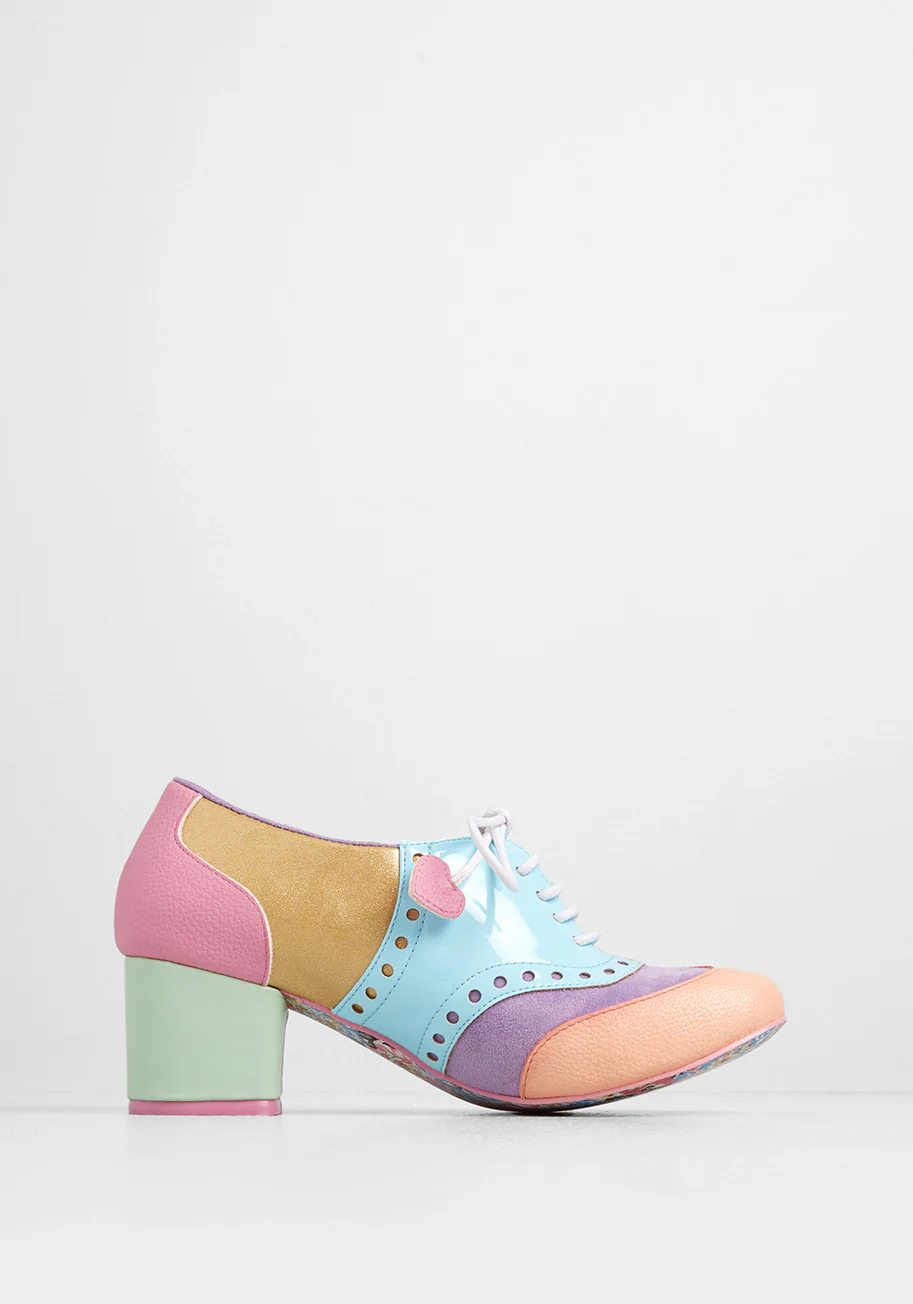 Sweetly Swirled Oxford Heel - Olabens