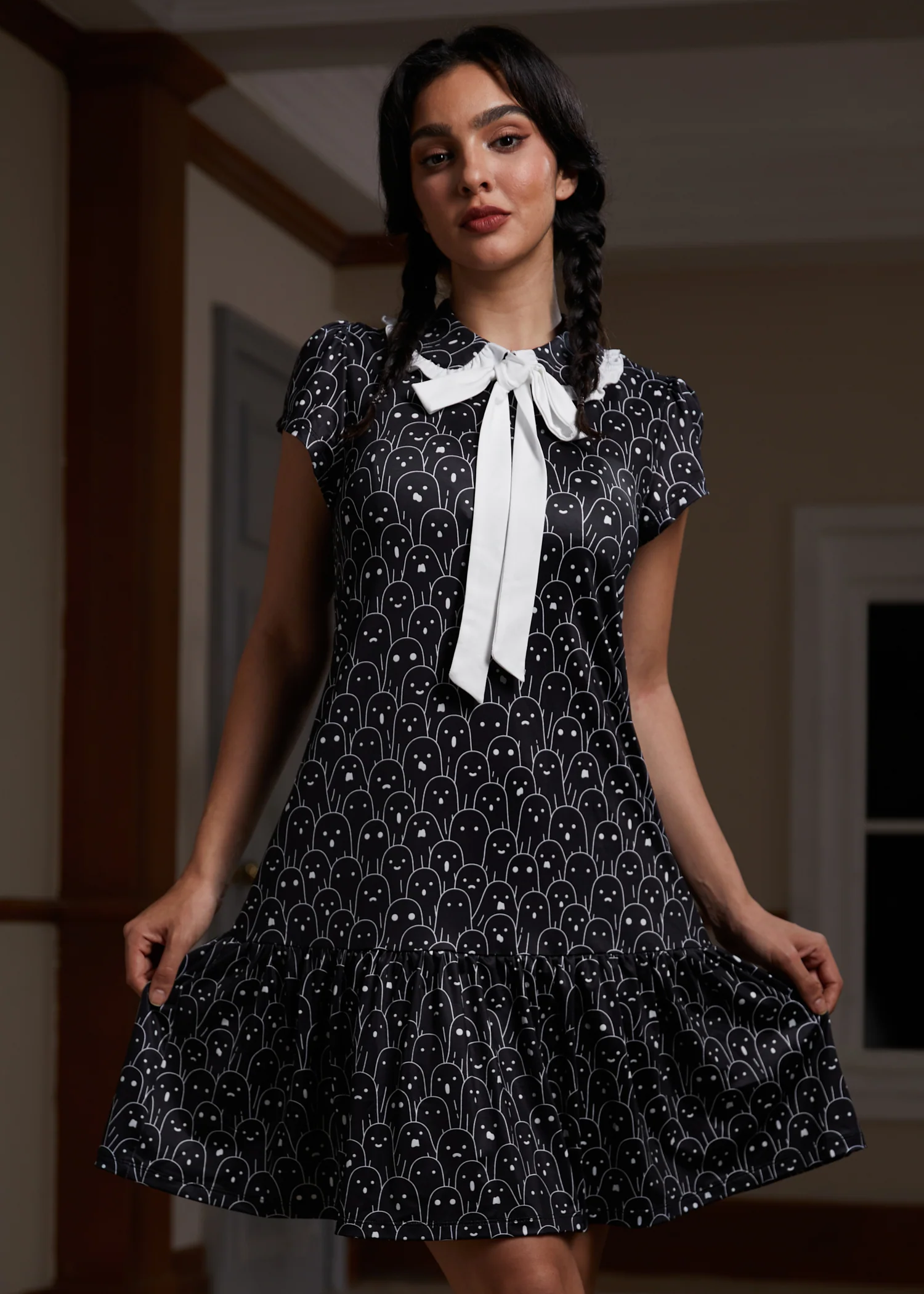 Mornings in the Mist Ruffle Dress - Olabens