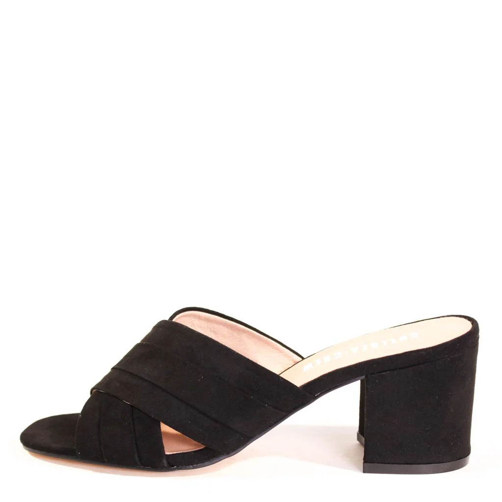Monica Suede Mules - Olabens