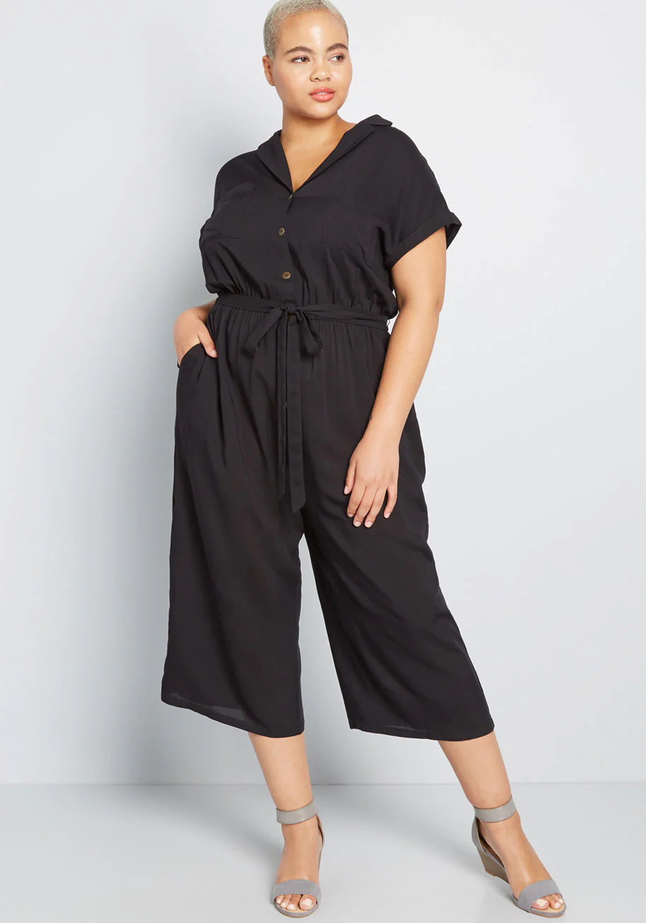 So Field With Joy Cropped Jumpsuit - Olabens