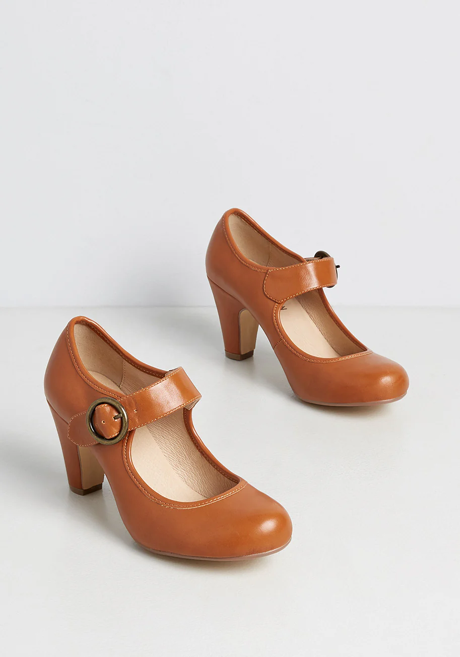 A Striking Impression Ankle Strap Heel - Olabens