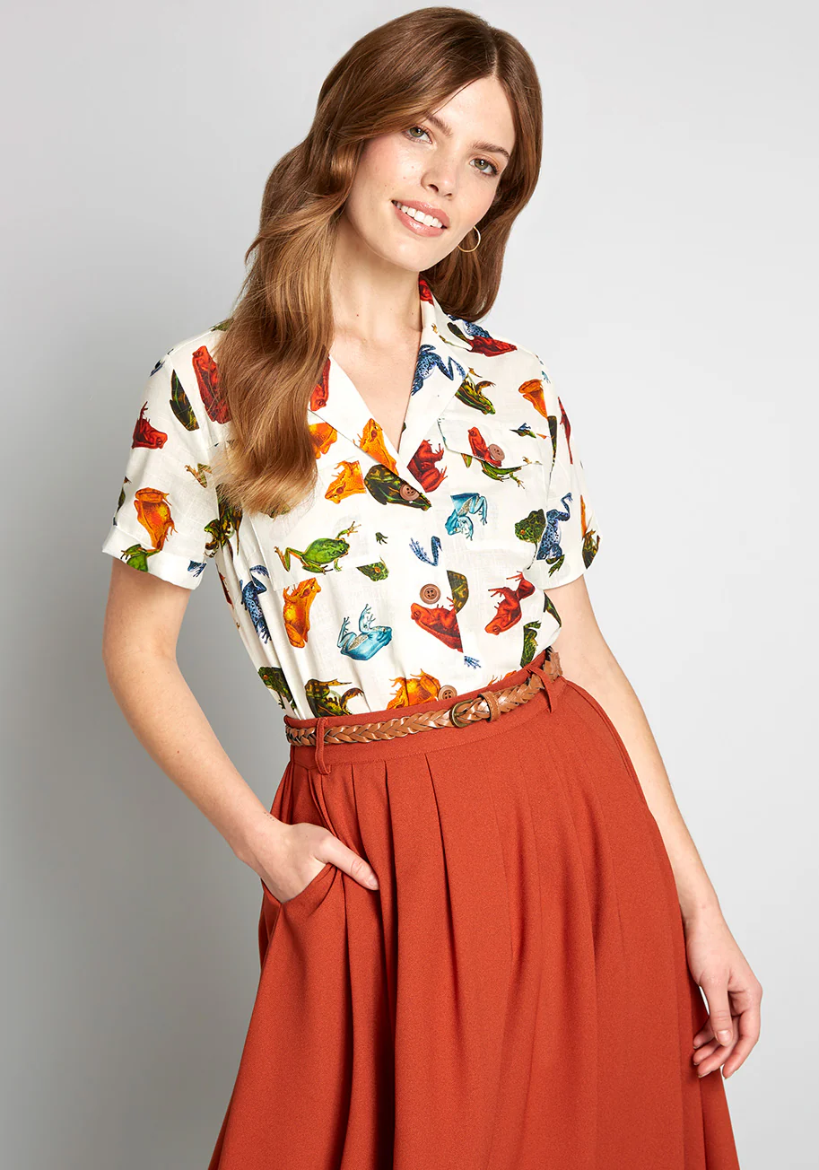 Hop 'Til You Drop Button-Up Top - Olabens
