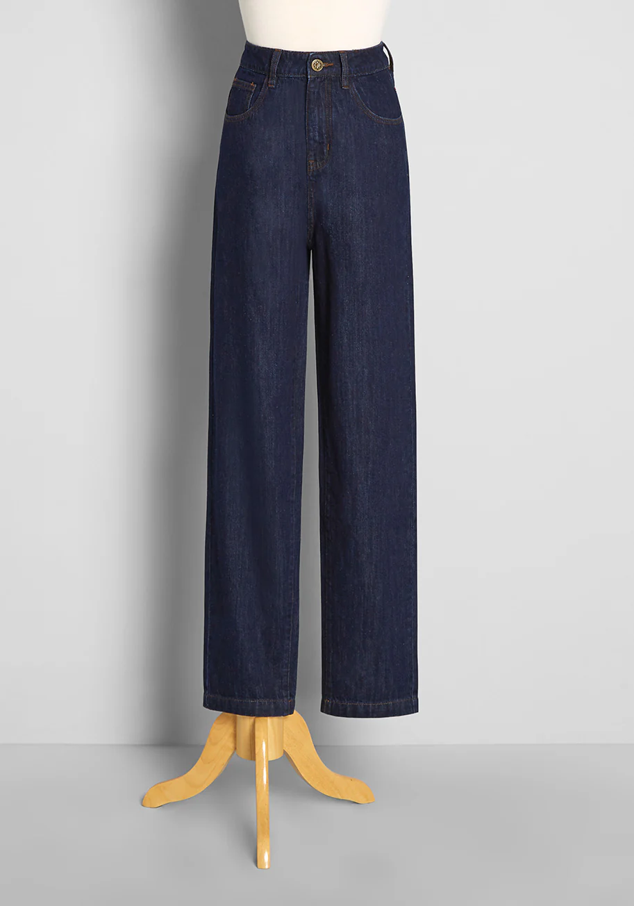 Rainbow In Tow Embroidered Jeans - Olabens