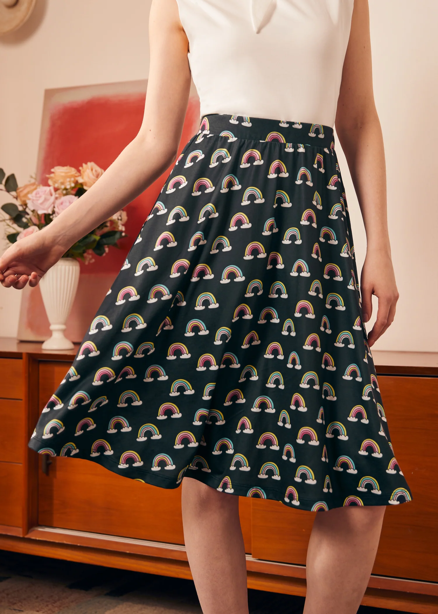Excellence Attained Knit Midi Skirt - Olabens