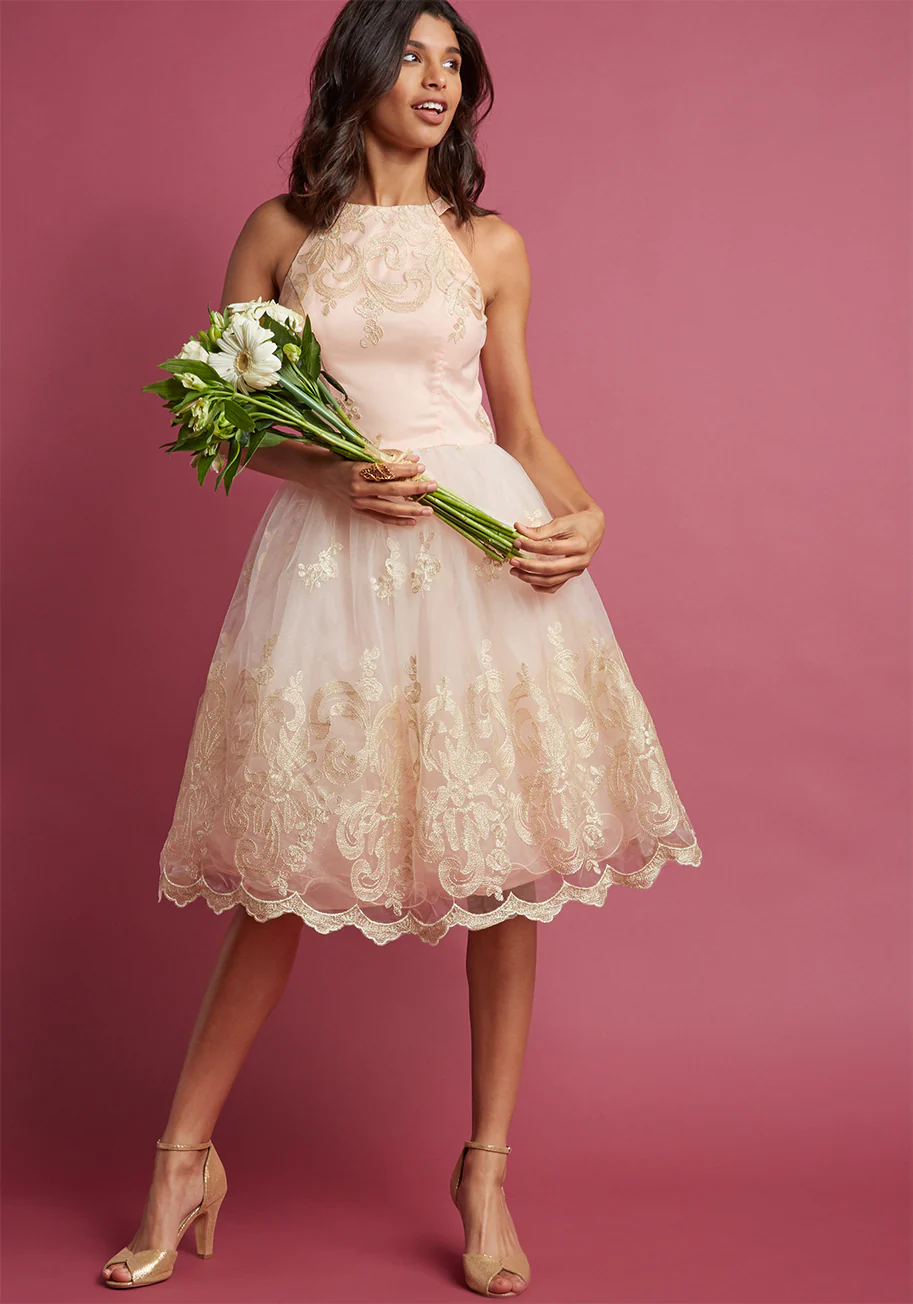 Chi Chi London Eloquent Admirer Lace Dress - Olabens