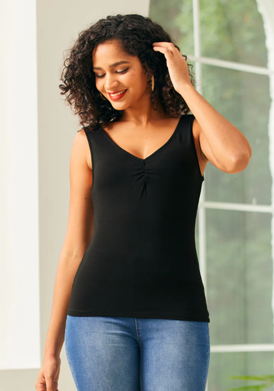 Gathered 'Round Tank Top - Olabens