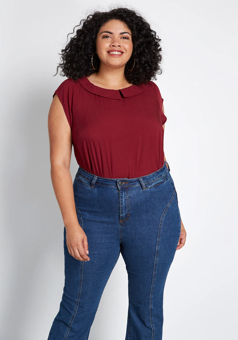 Adorable Around the Edges Collared Top - Olabens