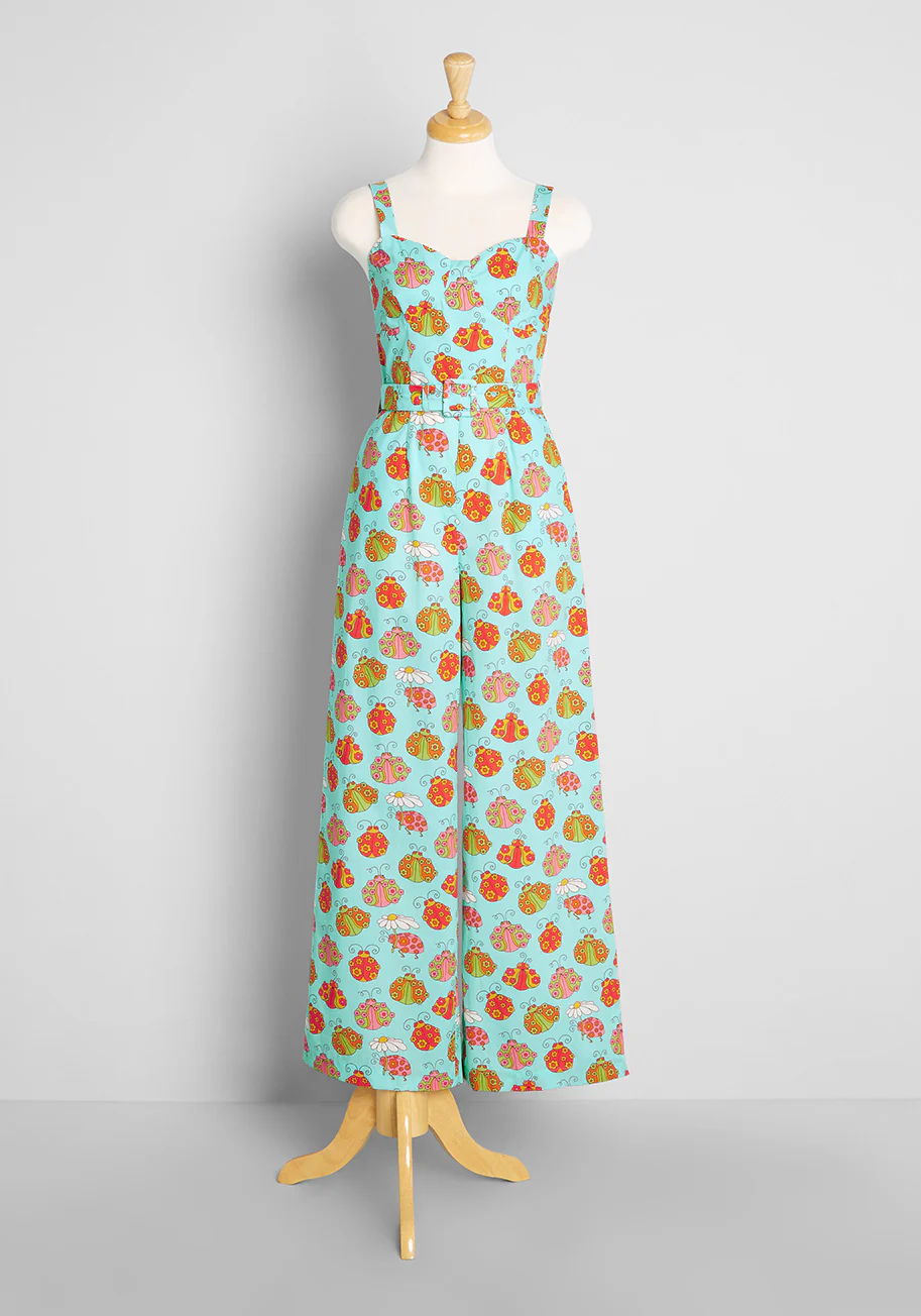 Isnyt x Marisol Muro Bugs and Kisses Wide-Leg Jumpsuit - Olabens