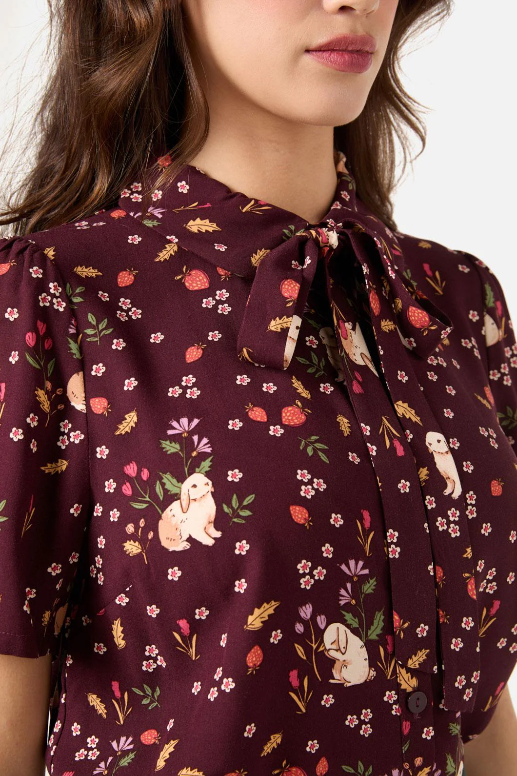 Coco Rabbit Short Sleeve Blouse - Olabens
