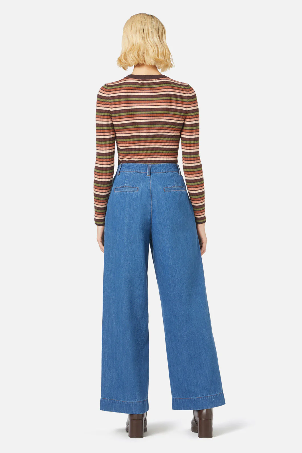 Darcy Stripe Knit Top - Olabens