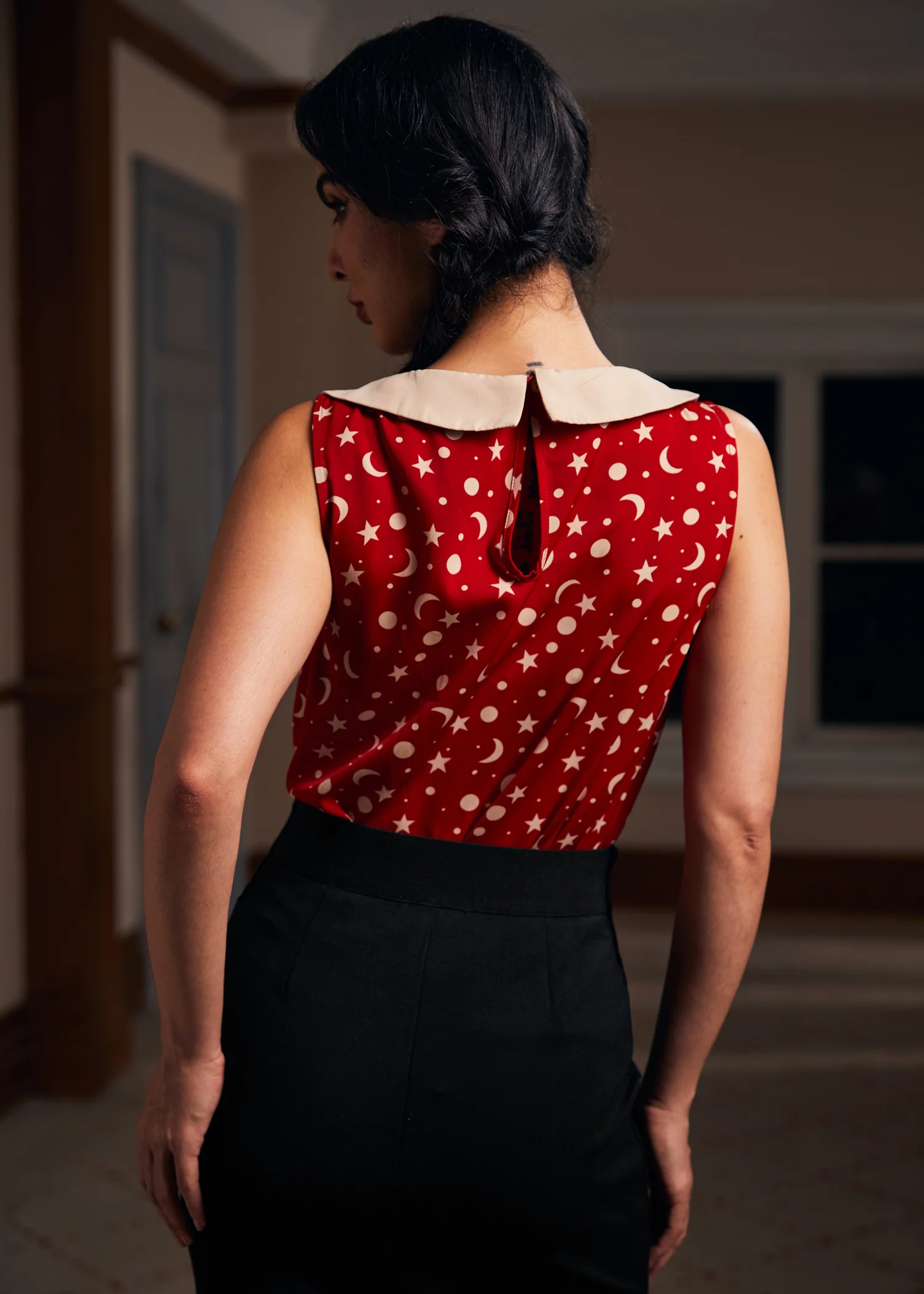 Harvest Moon Melodies Collared Top - Olabens