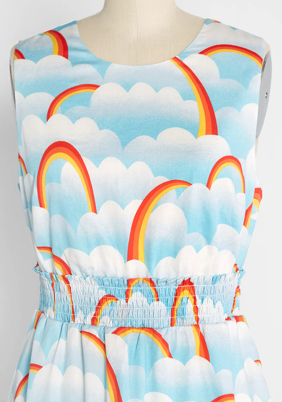 Dreamscape Sky Park Fit and Flare Dress - Olabens