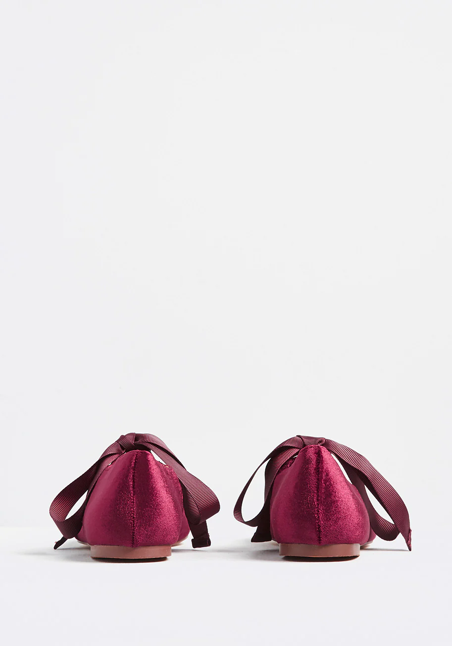 Caught My Eye Velvet Ballet Flat - Olabens