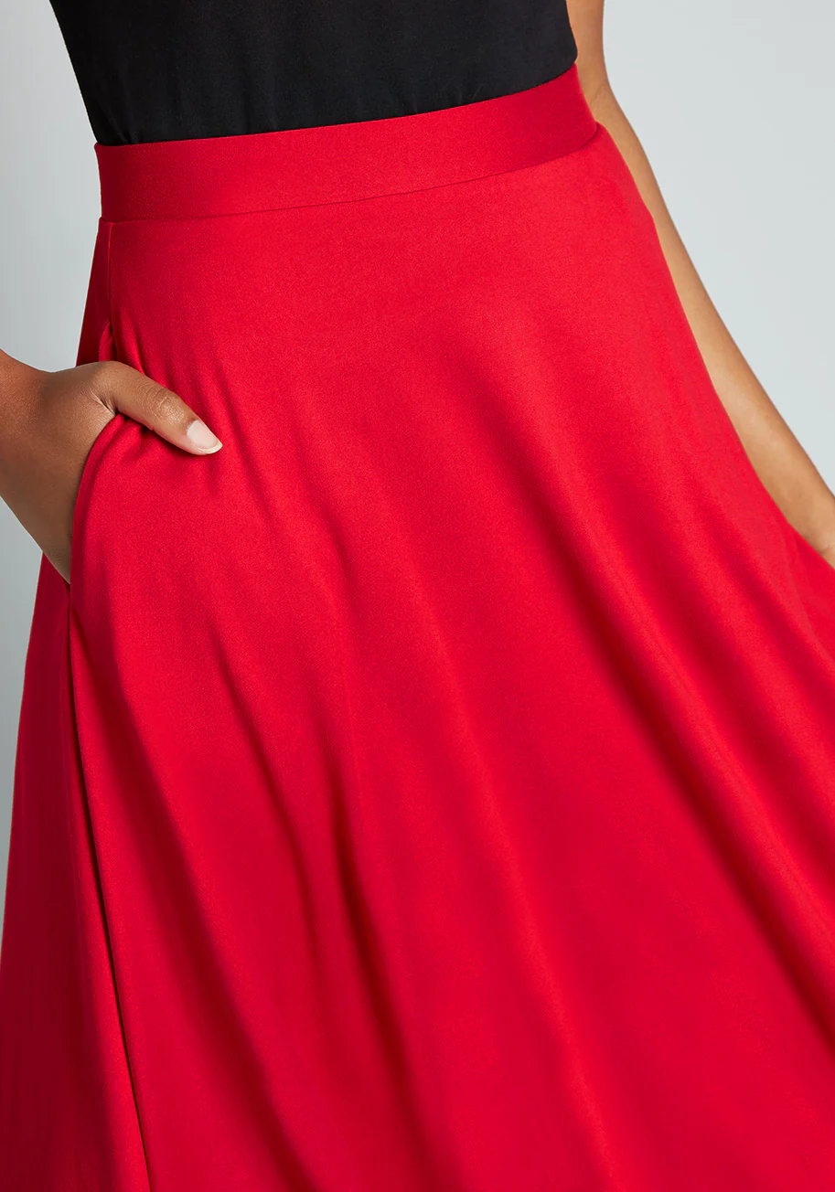 Excellence Attained Knit A-Line Skirt - Olabens