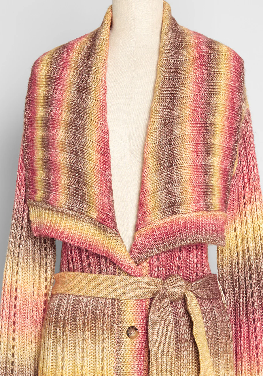 The Last Summer Sunset Longline Cardigan - Olabens