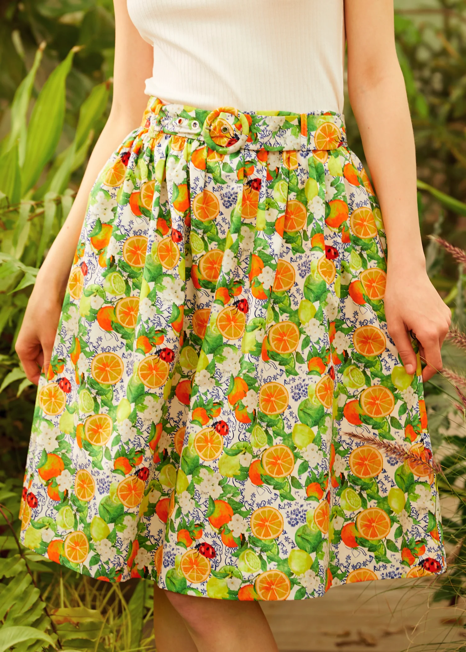 Twirl-Worthy Charm Midi Skirt - Olabens