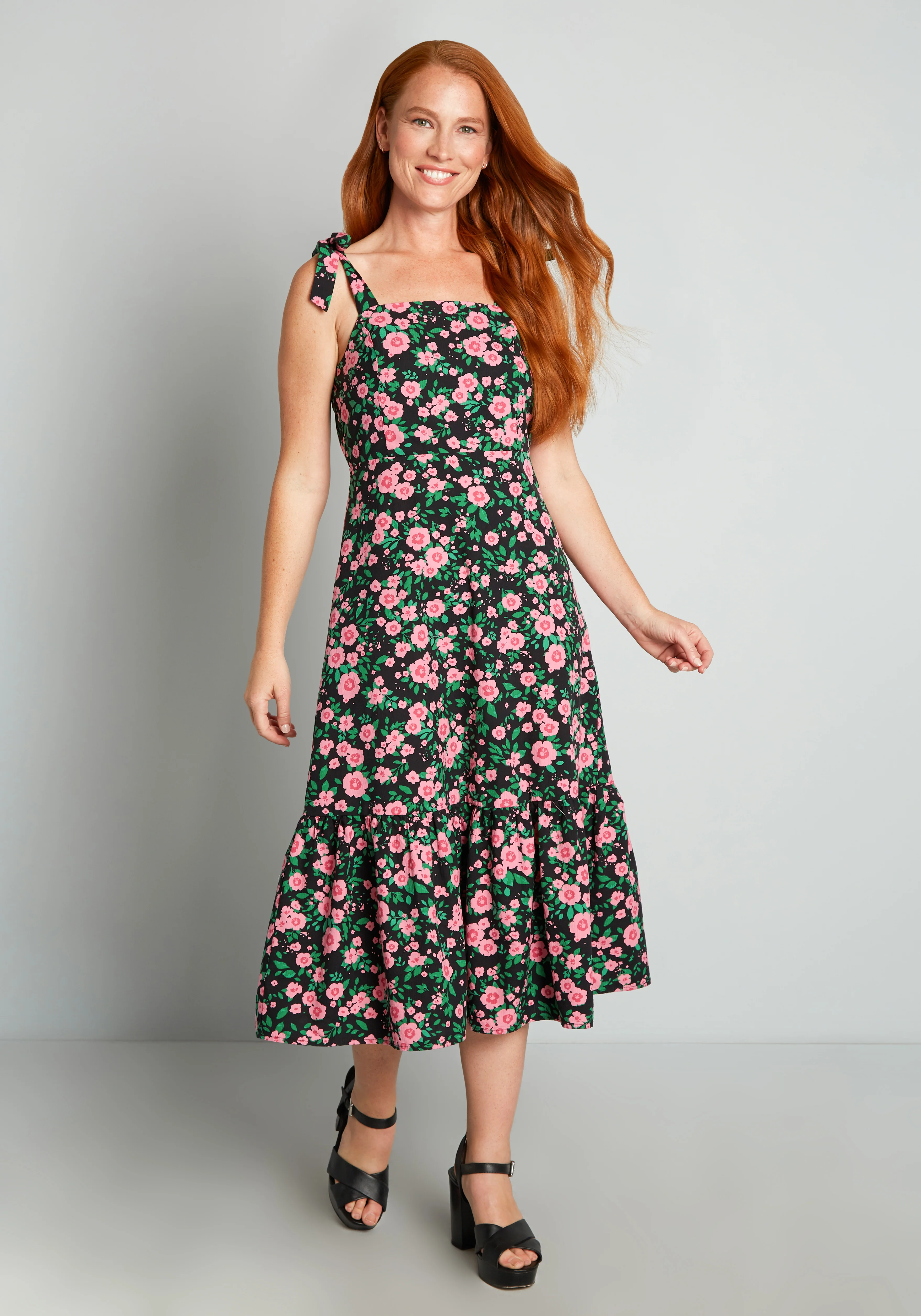 Ka-Bloom! Midi Dress - Olabens