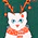 Christmas Cat-astrophe Pleated Swing Skirt - Olabens
